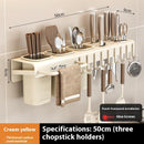 Kitchen Knife Rack Multi-functional Punch-free