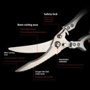 Stainless Steel Multi-functional Kitchen Scissors