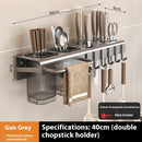 Kitchen Knife Rack Multi-functional Punch-free