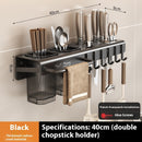 Kitchen Knife Rack Multi-functional Punch-free