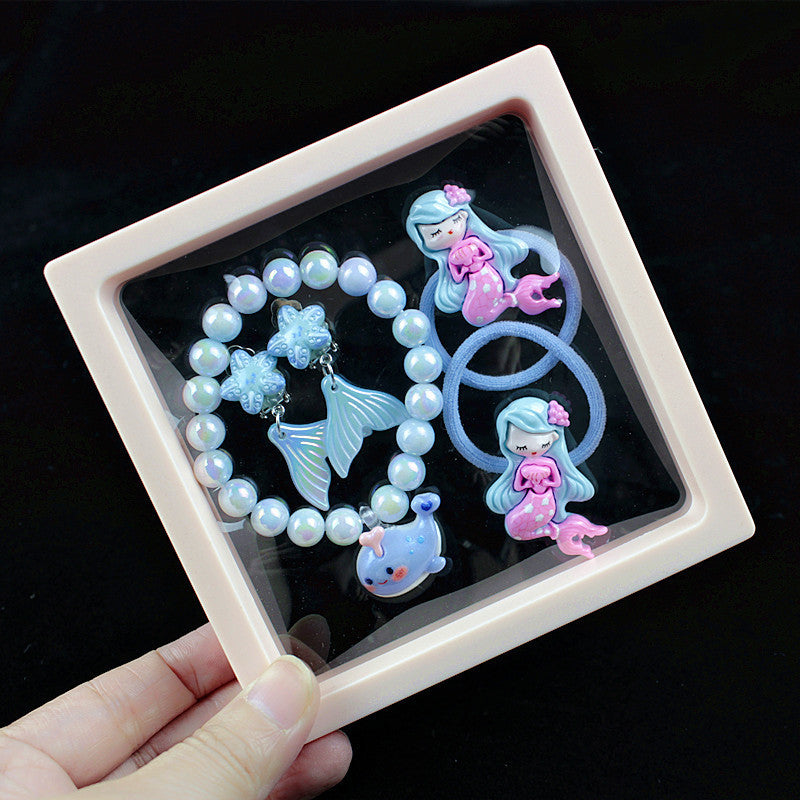 Girls' Pendant Cartoon Accessories Beaded Jewelry Bracelet