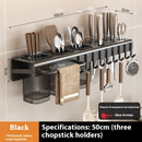 Kitchen Knife Rack Multi-functional Punch-free